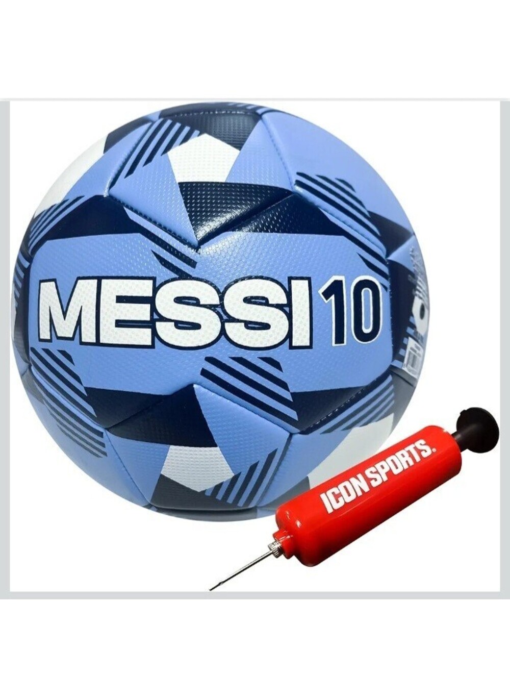 Argentina National Football Team Official Messi 10 Size Soccer Ball - Blue 06